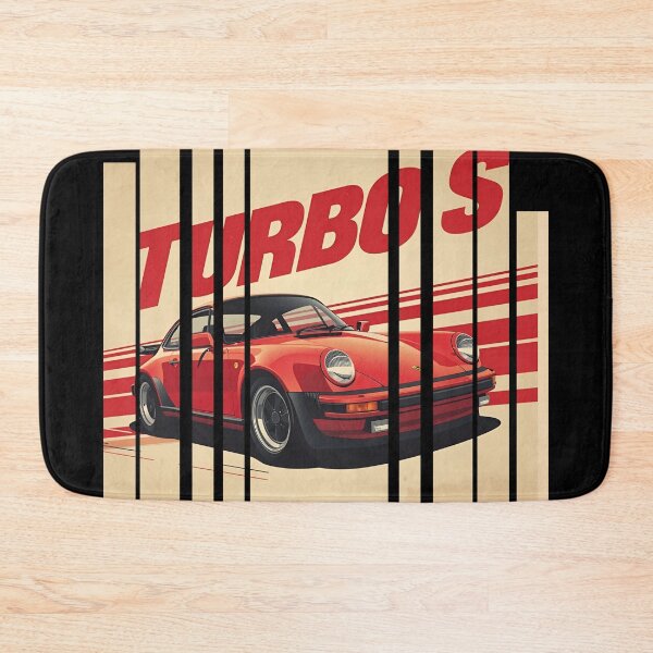 Item preview, Porsch 911 Turbo S inspired Design Vintage racing poster style, dynamic motion lines 16 designed and sold by Neon G.