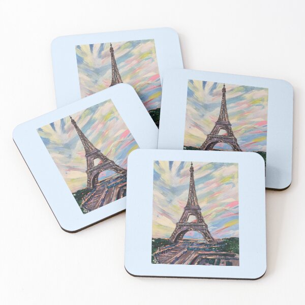 Item preview, Impressionist Eiffel Tower at Sunset designed and sold by SofiiaDiakun.