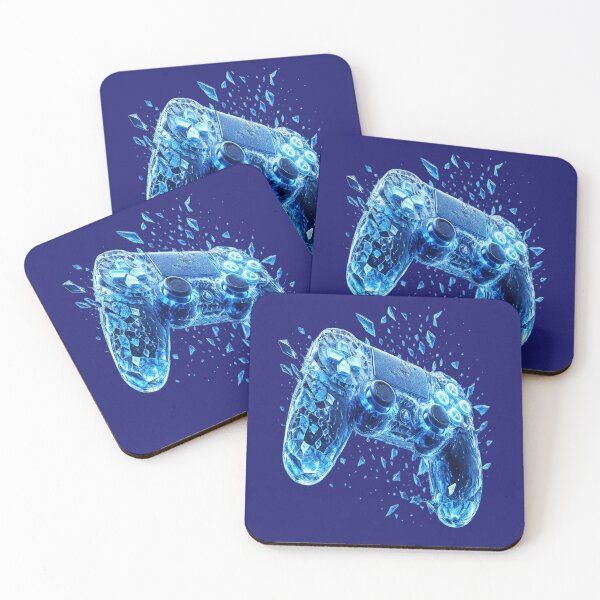 Item preview, Full Blue Ice Crystal Video Game Controller Aesthetic designed and sold by Xemora.