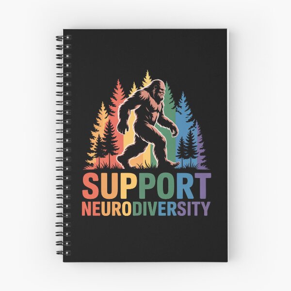 Item preview, Bigfoot Support Neurodiversity Retro Rainbow Autism Advocate Gift designed and sold by Say It With Ink.
