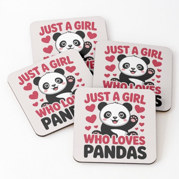 Item preview, Just a Girl Who Loves Pandas designed and sold by 123ks.