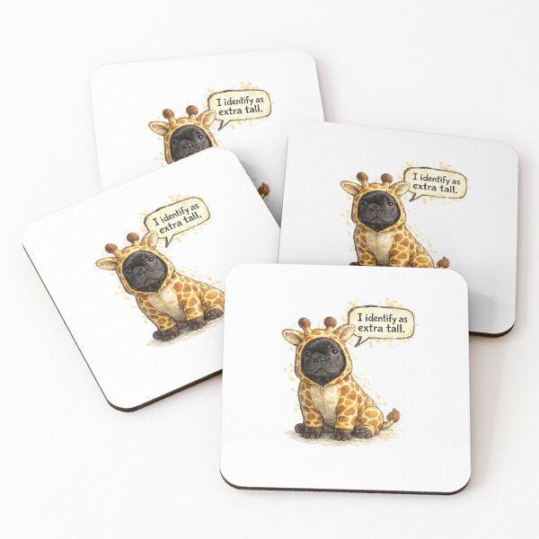 Item preview, Funny French Bulldog Giraffe Costume designed and sold by shallia.