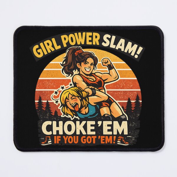 Item preview, Girl Power Slam – Retro Female Wrestling designed and sold by SidTastic .