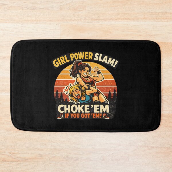 Item preview, Girl Power Slam – Retro Female Wrestling designed and sold by SidTastic .