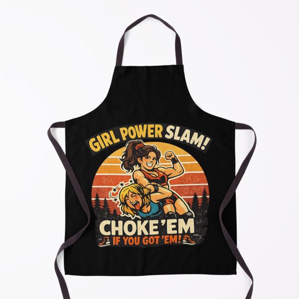 Item preview, Girl Power Slam – Retro Female Wrestling designed and sold by SidTastic .
