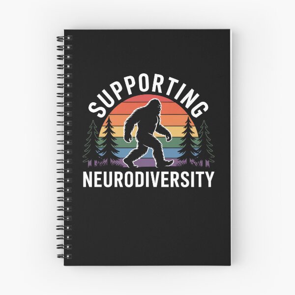 Item preview, Supporting Neurodiversity Bigfoot Retro Sunset Autism Advocate Gift designed and sold by Say It With Ink.