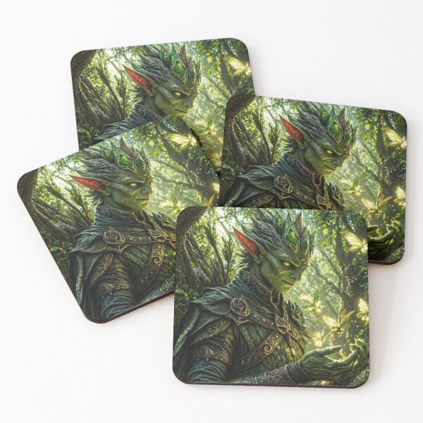 Item preview, Forest Elf Druid with Magic Butterflies | Mystical Nature Guardian Fantasy Art designed and sold by DrakariArt.