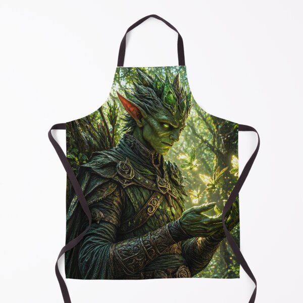 Item preview, Forest Elf Druid with Magic Butterflies | Mystical Nature Guardian Fantasy Art designed and sold by DrakariArt.