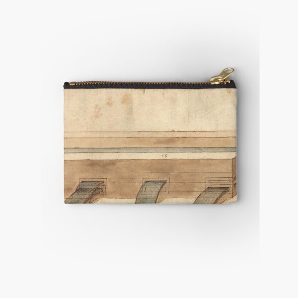 Item preview, Codex Atlanticus Hydraulic Study by Leonardo da Vinci Renaissance Engineering Art Print designed and sold by artofuniverse.