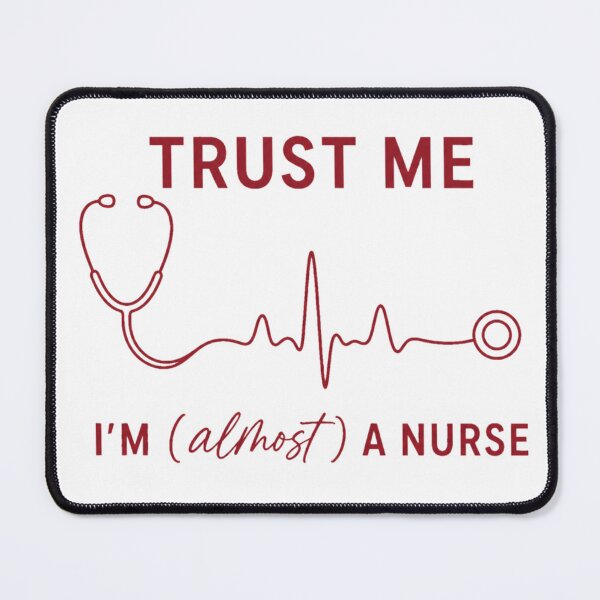 Item preview, Trust Me I'm Almost A Nurse Funny Nursing Student Shirt — Stethoscope Heartbeat RN Grad Gift designed and sold by Notecrea.