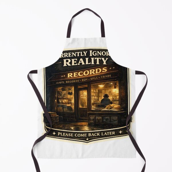 Item preview, Currently Ignoring Reality Vintage Record Store Music Aesthetic Artwork designed and sold by StickyGuys.