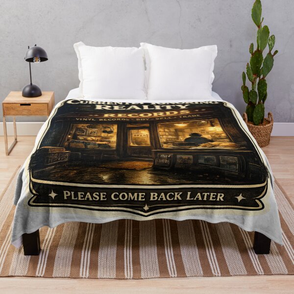 Item preview, Currently Ignoring Reality Vintage Record Store Music Aesthetic Artwork designed and sold by StickyGuys.
