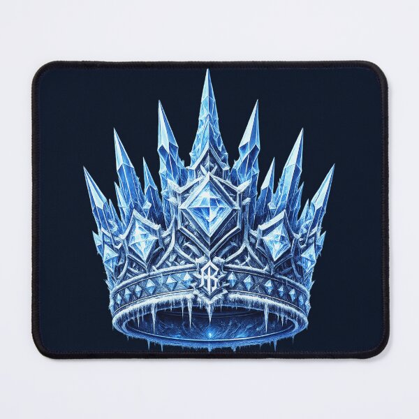 Item preview, Blue Ice Crystal King Crown Frozen Royal Aesthetic designed and sold by Xemora.