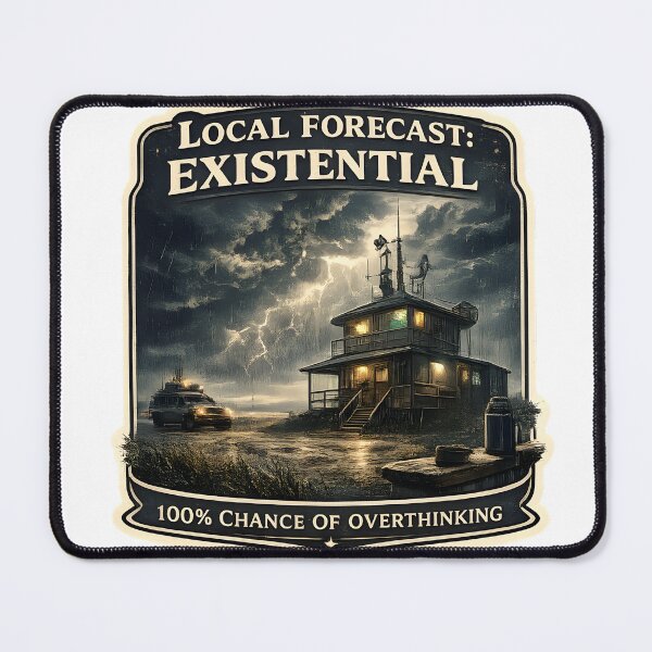 Item preview, Local Forecast Existential Vintage Storm Weather Aesthetic Artwork designed and sold by StickyGuys.