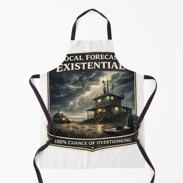 Item preview, Local Forecast Existential Vintage Storm Weather Aesthetic Artwork designed and sold by StickyGuys.
