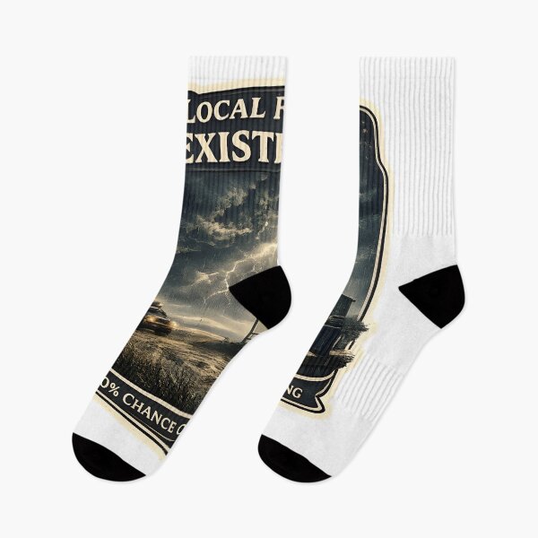 Item preview, Local Forecast Existential Vintage Storm Weather Aesthetic Artwork designed and sold by StickyGuys.