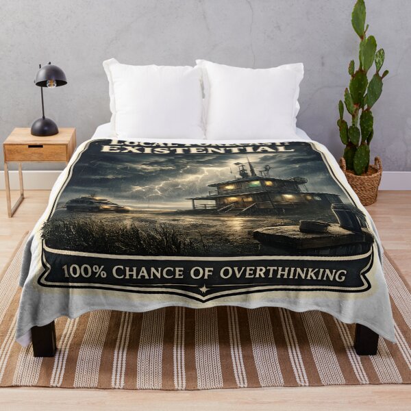 Item preview, Local Forecast Existential Vintage Storm Weather Aesthetic Artwork designed and sold by StickyGuys.