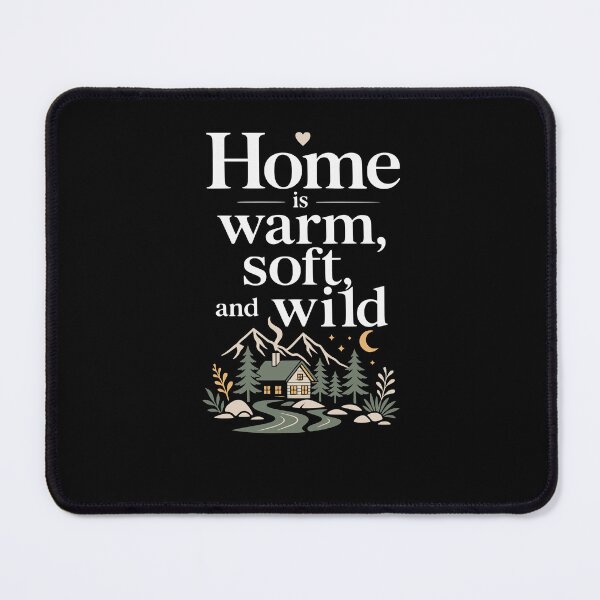 Item preview, Home is warm, soft, and wild – Woodland designed and sold by FreshPixelArt.