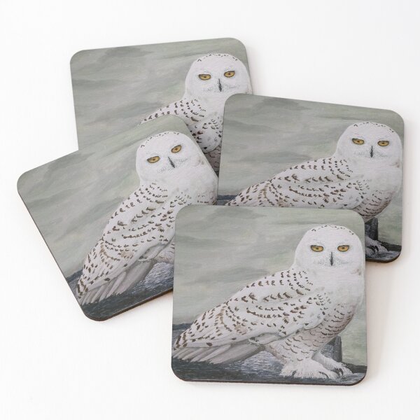 Item preview, Snowy Owl by the Sea designed and sold by BigWeirdAnimal.