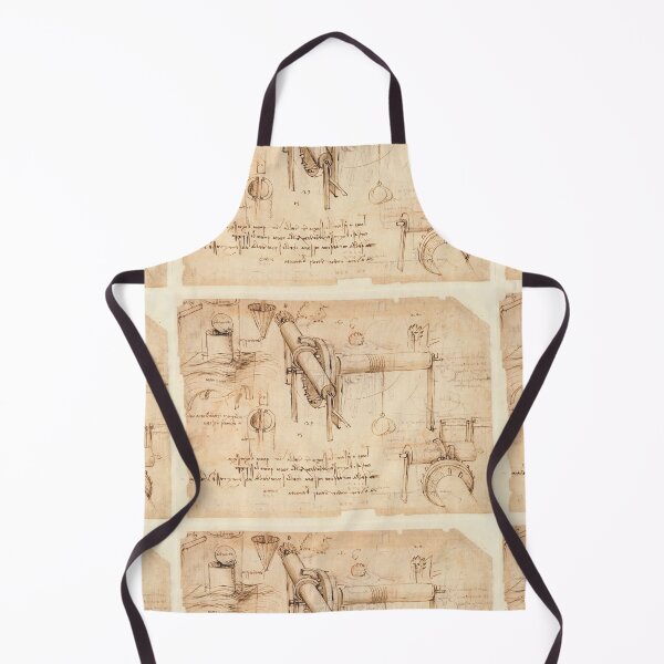 Item preview, Codex Atlanticus Mechanical Studies by Leonardo da Vinci Renaissance Engineering Art Print designed and sold by artofuniverse.