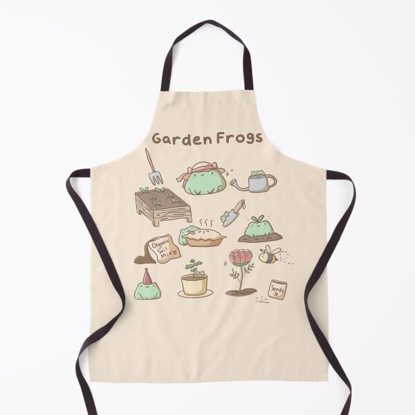 Item preview, Cute Garden Frogs - Springtime Cottagecore Frogs designed and sold by ShyHomebodyClub.