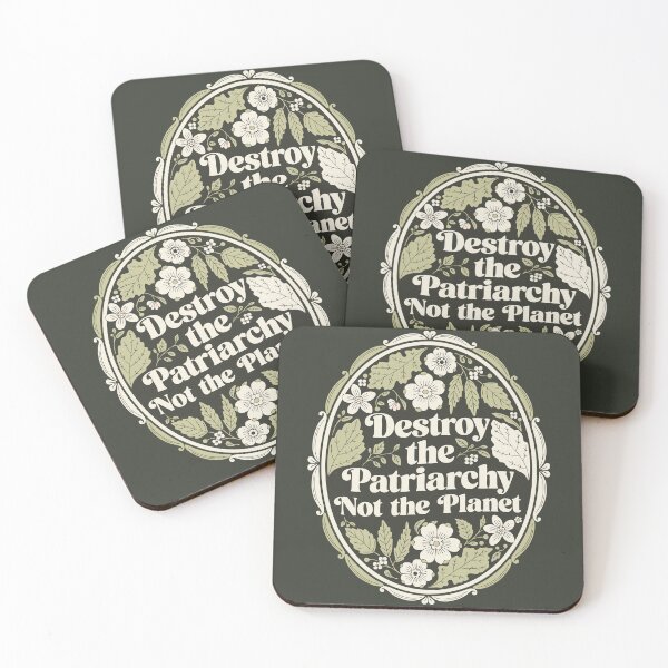 Item preview, Destroy The Patriarchy Not The Planet Feminist Sticker designed and sold by inkfusionhub99.