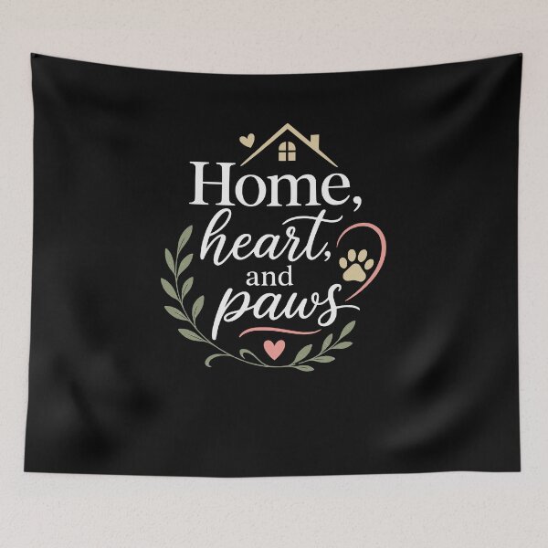 Item preview,  Home, heart, and paws designed and sold by FreshPixelArt.
