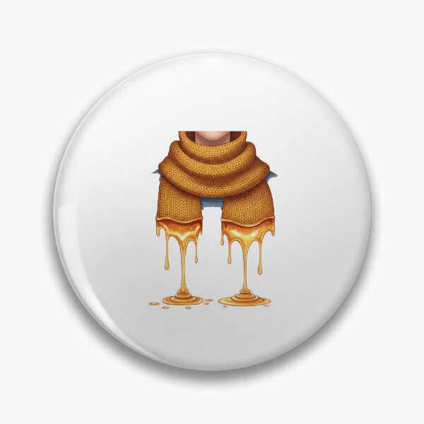 Item preview, Mustard Knitted Scarf Honey Drip designed and sold by AbanoubStore.