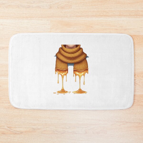 Item preview, Mustard Knitted Scarf Honey Drip designed and sold by AbanoubStore.