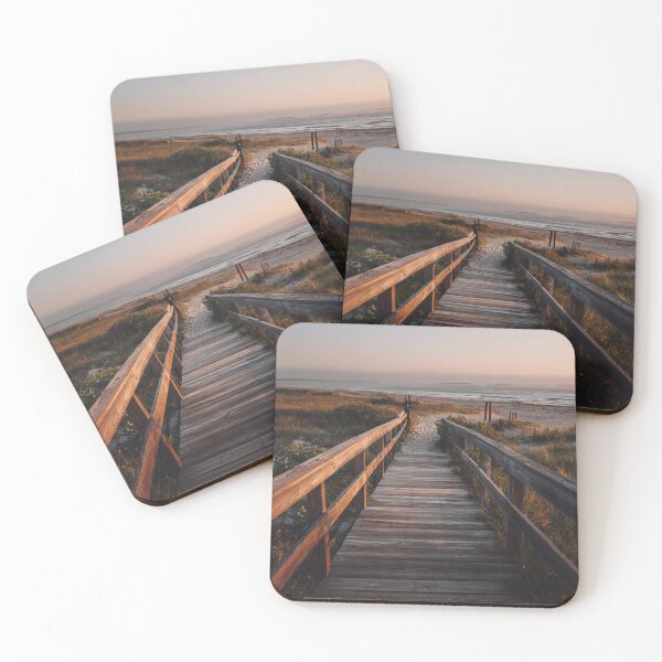 Item preview, Serene beach boardwalk seascape  designed and sold by dcrc.