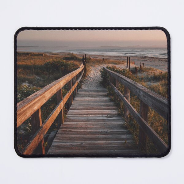 Item preview, Serene beach boardwalk seascape designed and sold by dcrc.