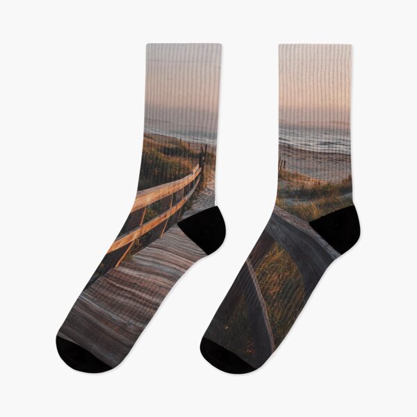 Item preview, Serene beach boardwalk seascape  designed and sold by dcrc.