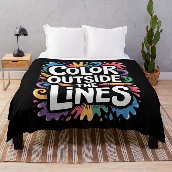 Item preview, Color Outside the Lines Neurodivergent Humor Autism ADHD Gift designed and sold by Say It With Ink.