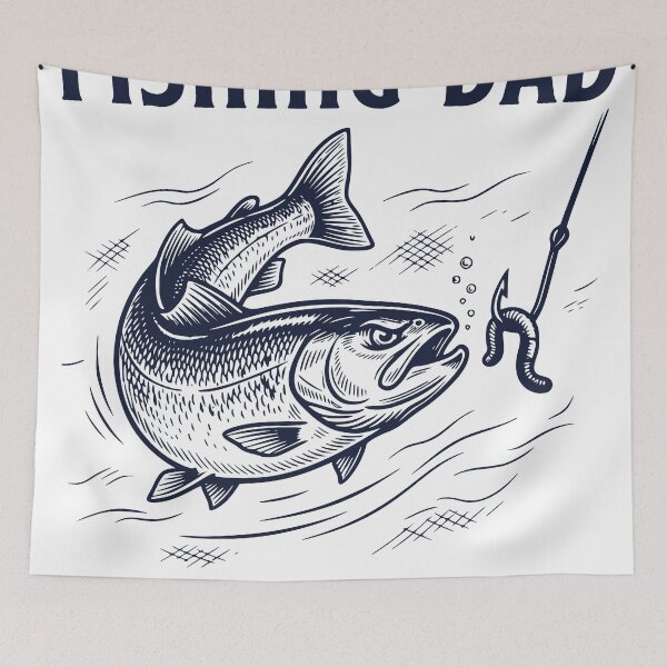 Item preview, Fishing Dad One More Cast, Funny Father's Day Fishing Design designed and sold by TeeVerse27.