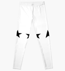 Minimal Black Stars Leggings