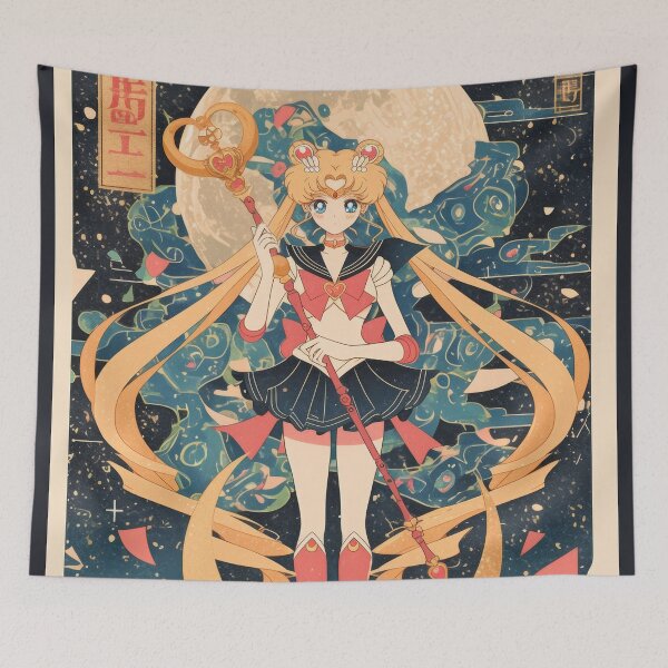 Item preview,  Sailor Moon Retro Starry Nights  designed and sold by AnimeArsenalPrints.