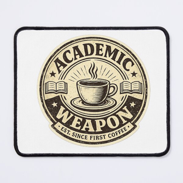 Item preview, Academic Weapon Est Since First Coffee – Funny Student Coffee Art | Study Fuel Gift designed and sold by irfanshikh.