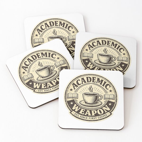 Item preview, Academic Weapon Est Since First Coffee – Funny Student Coffee Art | Study Fuel Gift designed and sold by irfanshikh.