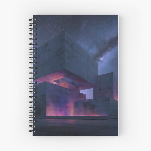 Item preview, Monolithic Brutalist Concrete Architecture Galactic Night designed and sold by LuminousFoundry.
