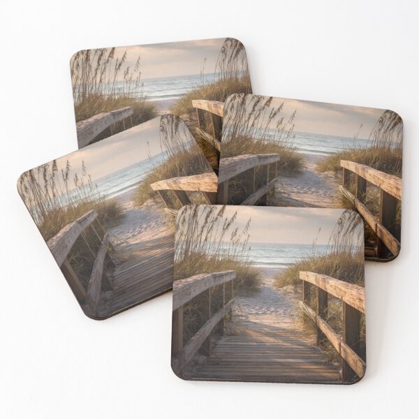 Item preview, Serene beach boardwalk seascape  designed and sold by dcrc.