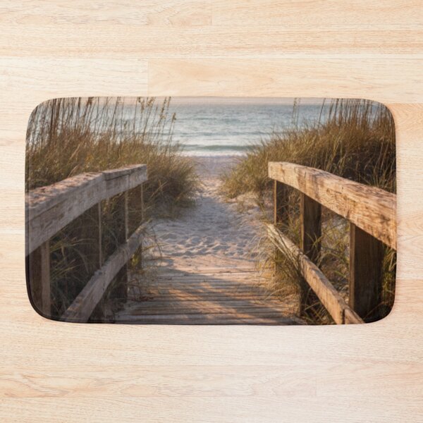 Item preview, Serene beach boardwalk seascape  designed and sold by dcrc.