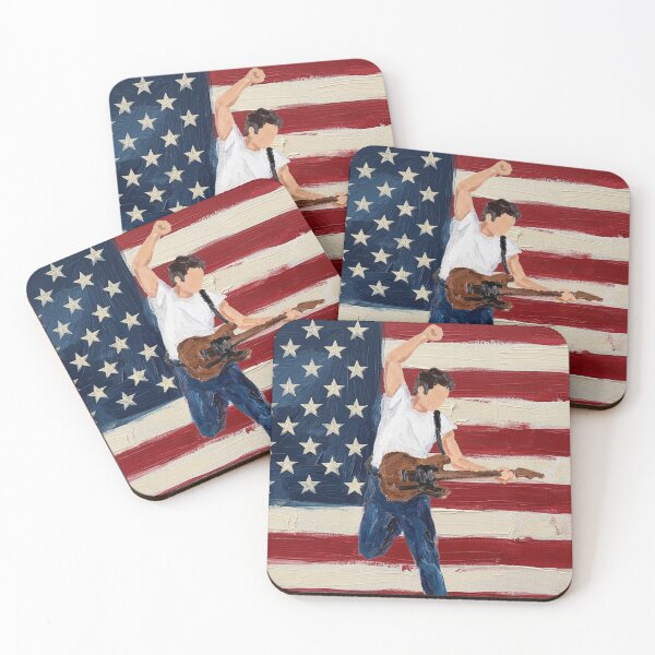 Item preview, Born In The USA Bruce Springsteen Painted Album Art Design designed and sold by THAT'S WHAT TEE SAID.