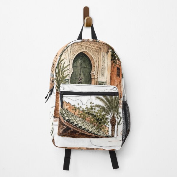 Item preview, Marrakech Morocco Hand Drawn Medina Vintage Travel Sticker designed and sold by Modefissi.