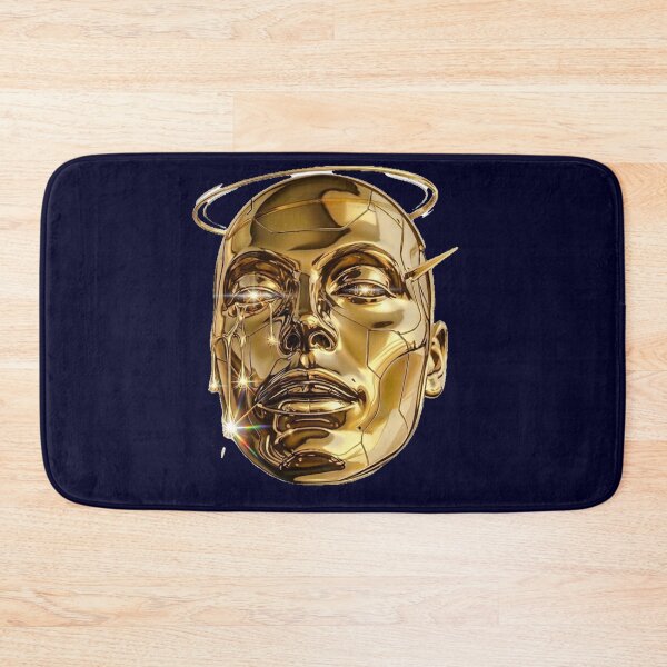 Item preview, Golden Cyber Deity: Ethereal Android Mask. designed and sold by digitalbob60.