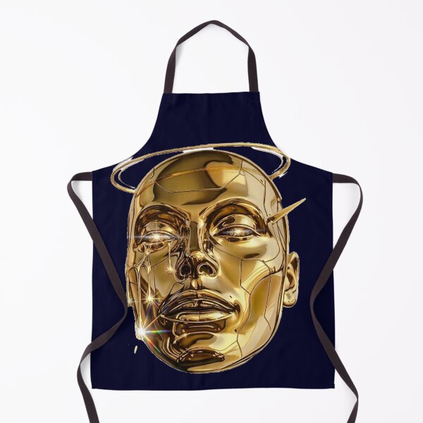 Item preview, Golden Cyber Deity: Ethereal Android Mask. designed and sold by digitalbob60.