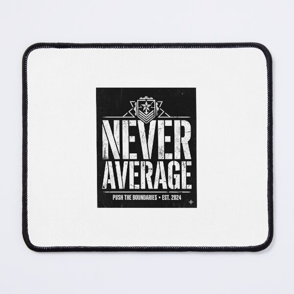 Item preview, Never Average Grunge Tactical Motivation Typography Design designed and sold by DarioTactical.