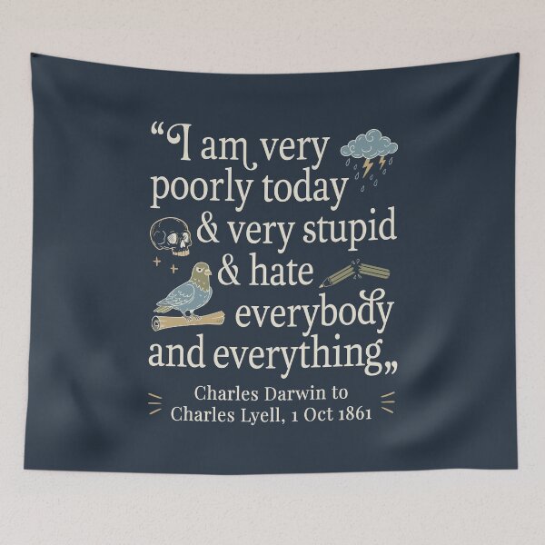 Item preview, Charles Darwin Funny Quote Relatable Mood designed and sold by Wonderlandjoy.