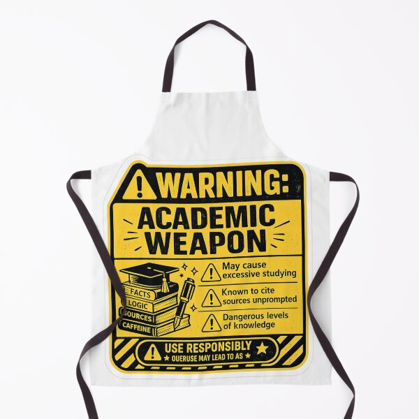 Item preview, Warning Academic Weapon – Funny Caution Label Student Humor | Dangerous Student Gift designed and sold by irfanshikh.