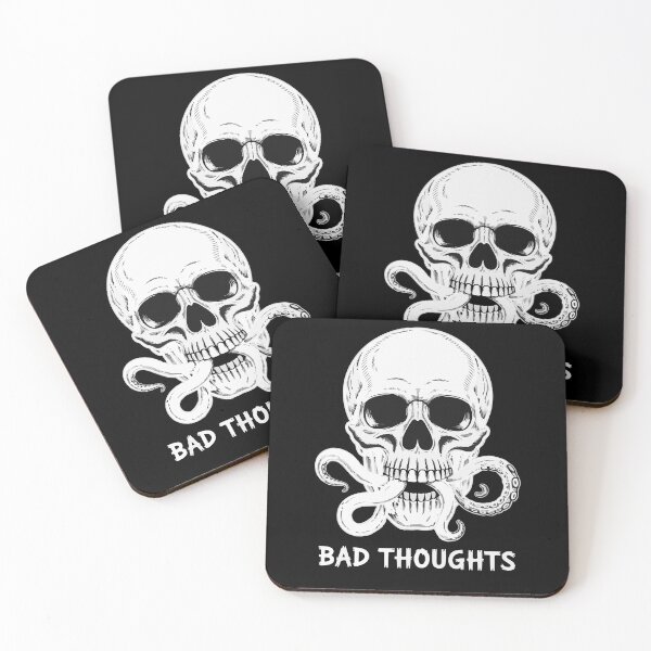 Item preview, Bad Thoughts – Skull Octopus Dark Humor Streetwear Design designed and sold by SkeletonMood.