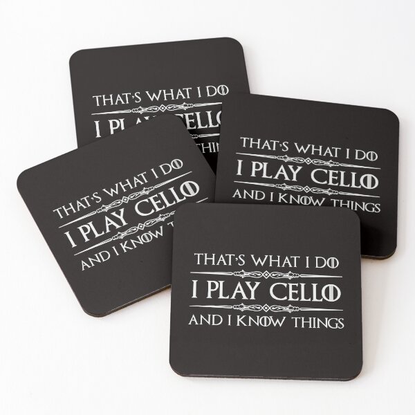 Item preview, Cello Player - I Play Cello and I Know Things Funny Gifts for Cellist & Players of Cellos in Symphony Orchestra designed and sold by merkraht.